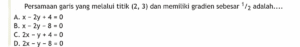 Menentukan persamaan kurva dengan gradien dy/dx=3x²‑2x dan titik (-3,2)