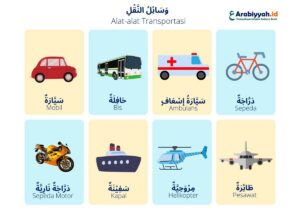 Kata Bahasa Arab untuk Anggota Keluarga, Kendaraan, dan Perabot