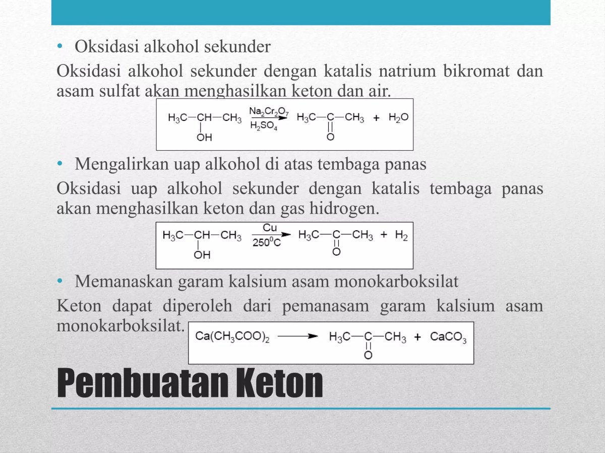 Kegunaan Aldehida dan Keton