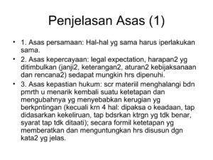 Asas Persamaan dalam Hukum dan Pemerintahan