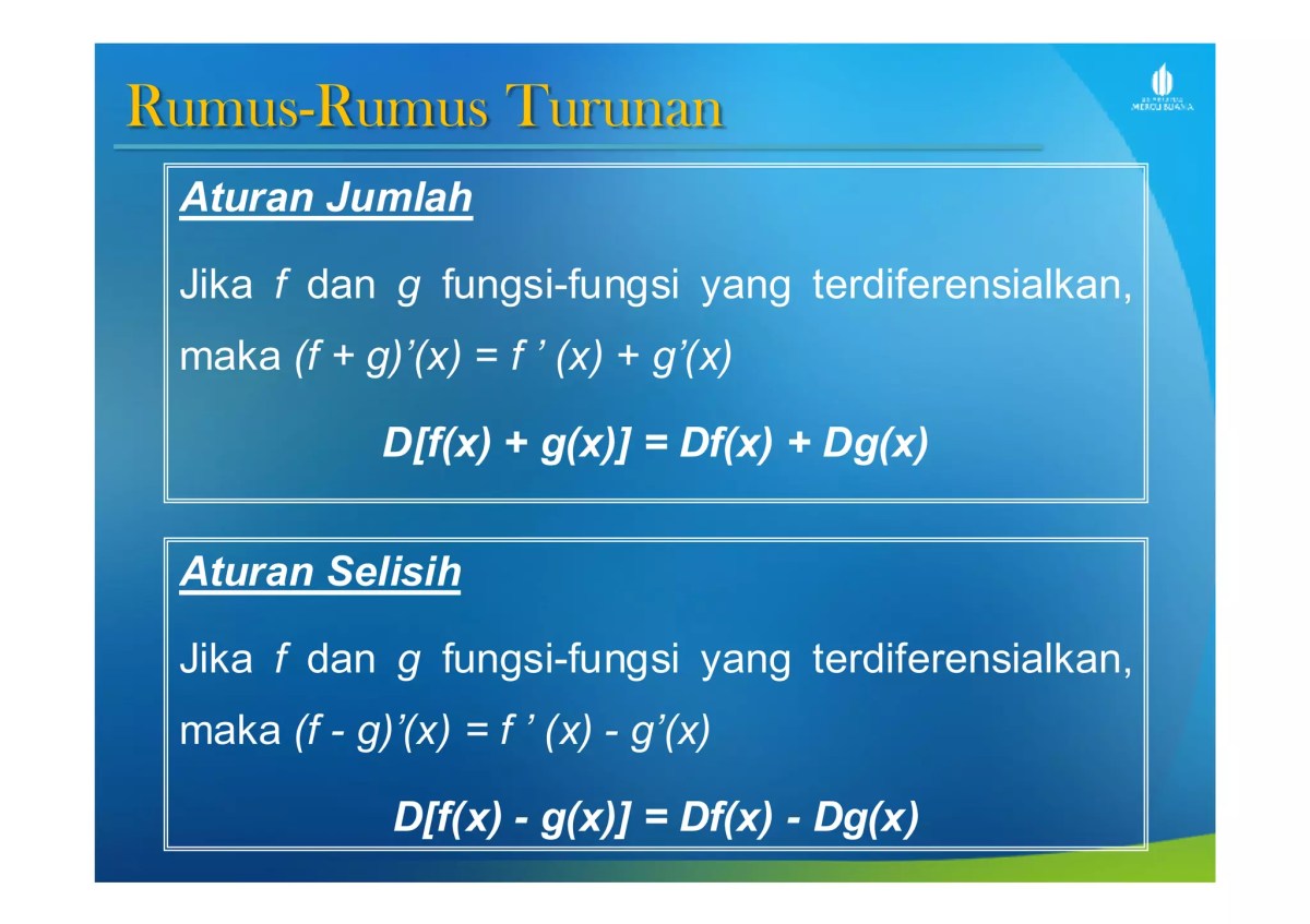 Turunan Rantai dan Tingkat Tinggi x²+1/tan²(x²+1)