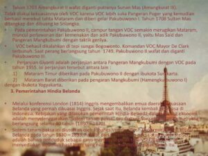 Belanda Menduduki Mataram Saat Dikuasai