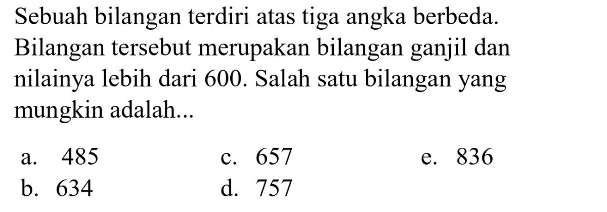 Bilangan 393 merupakan bilangan ganjil ke
