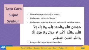 Bacaan Sujud Syukur, Sujud Sahwi, dan Sujud Tilawah