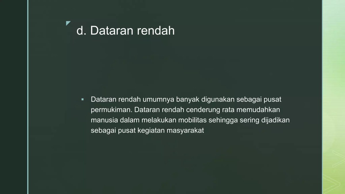 Pengaruh bentang alam terhadap sumber daya alam di daerah