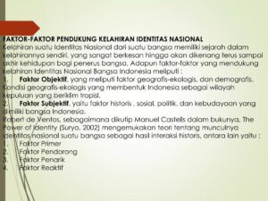 Identitas Nasional vs Negara Lain: Geografi, Ekologi, Demografi, Sejarah, Kebudayaan, Watak