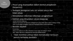 Pengertian Tulisan Eksposisi