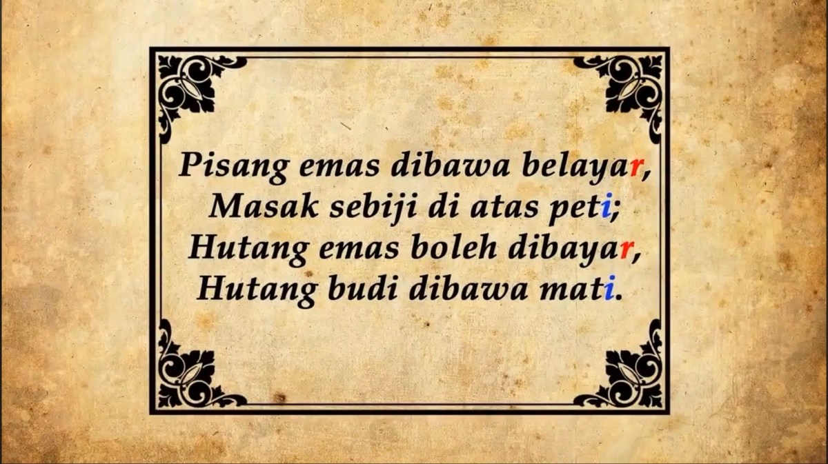 Buat pantun untuk saya
