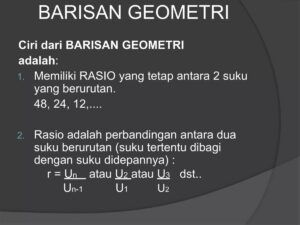 Barisan Geometri: Hitung U5 dari U1+U2+U3=21 dan U1U2U3=216