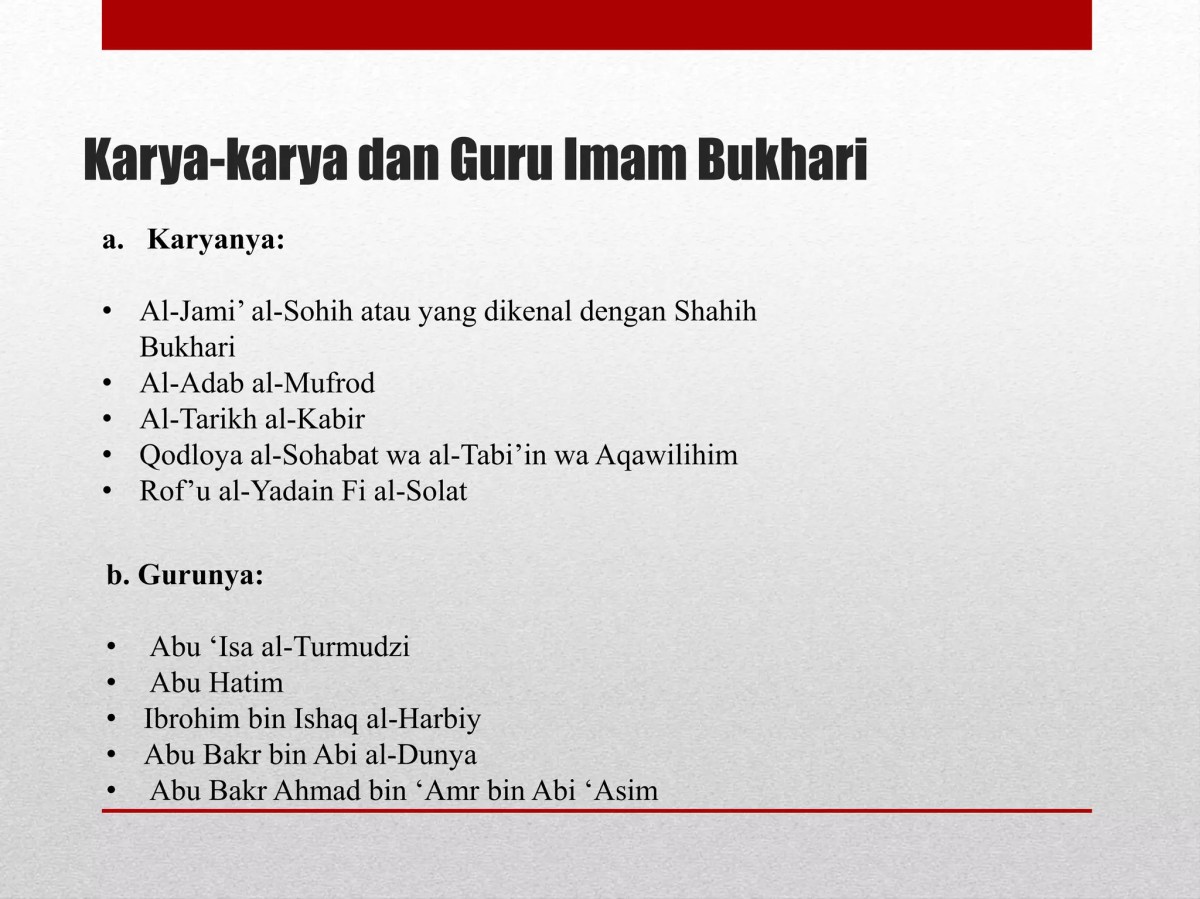 Ulama Hadits dan Kitab‑Kitabnya