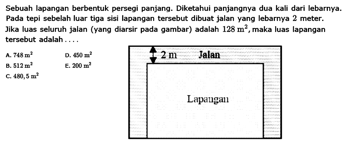 Keliling sebuah persegi panjang adalah 46 cm. Jika panjangnya dikurangi 3 cm dan lebarnya ditambah 4 cm, bangun tersebut menjadi persegi. Tentukan pan