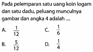 Susun 12 koin menjadi 6 garis, masing‑masing 4 koin per baris