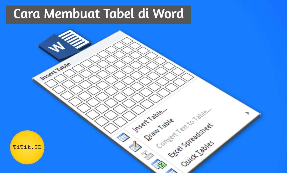 Cara Membuat Tabel di Dokumen Microsoft Word