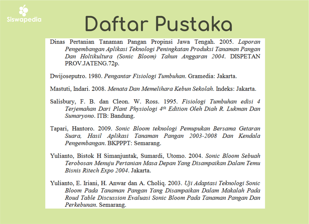 Penulisan Daftar Pustaka: Posisi Akhir atau Awal