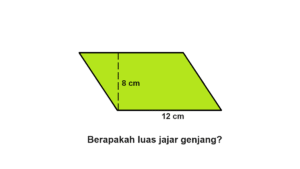 Luas Jajar Genjang dengan Alas 16 cm dan Tinggi 9 cm
