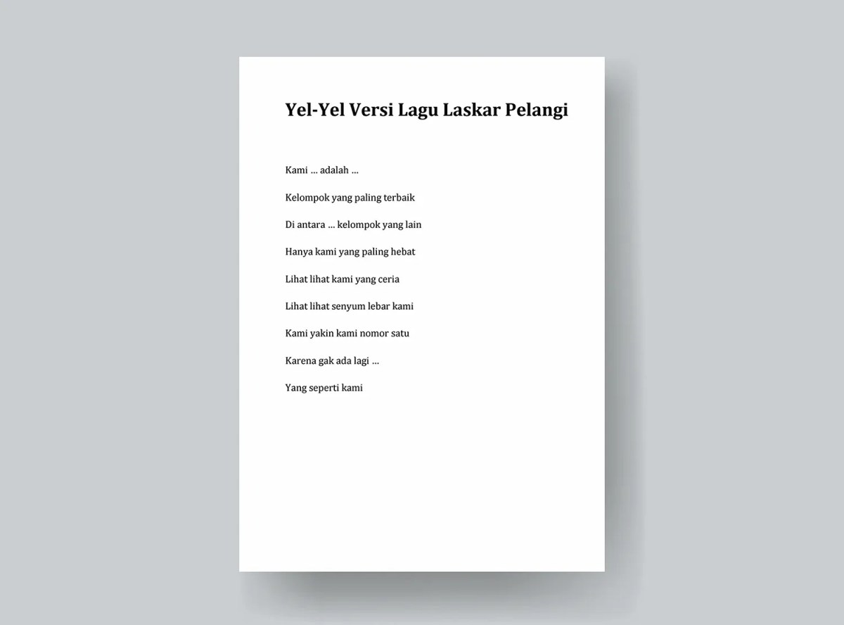 Bantu Buat Yel‑Yel Gugus 6