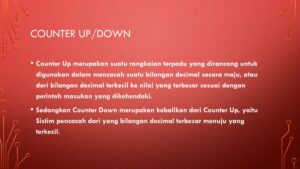 Counter menghitung nilai 0 sampai 6 lengkap keterangan