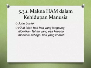 Perwujudan Hak Asasi Manusia dalam Kehidupan Berbangsa