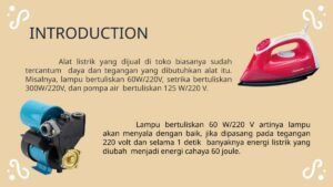 Energi Listrik yang Dipakai Setrika 220V 50W Selama 1 Jam