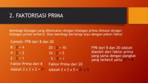 Hasil FPB dan KPK 60 serta 80