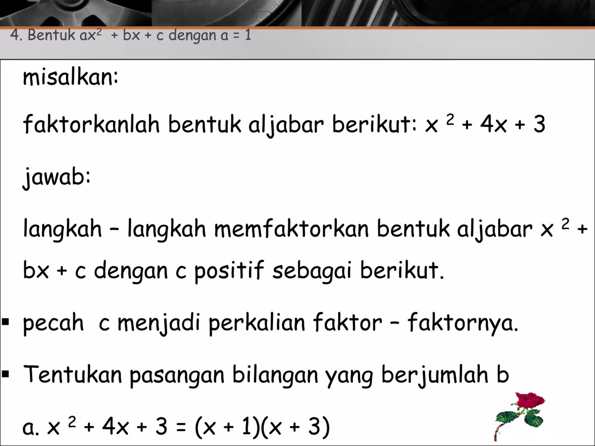 Faktorkanlah bentuk aljabar berikut! y^2 - 19y + 60