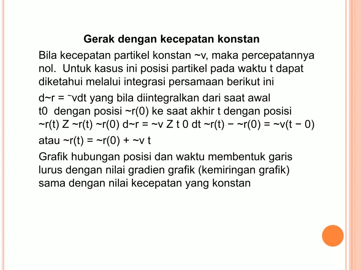 Kondisi Partikel Tetap pada Ketinggian Konstan pada Batang Berputar