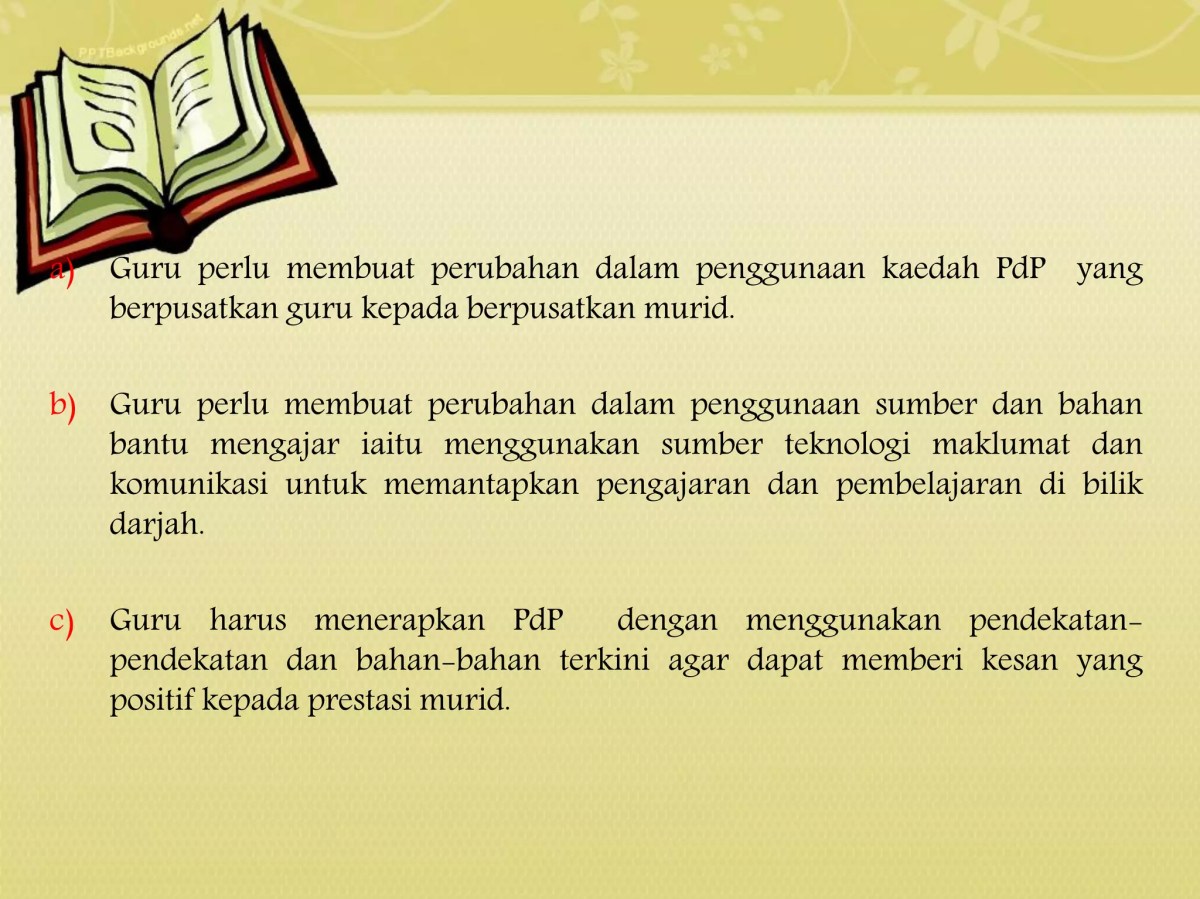 Pengetahuan tentang Perubahan Paradigma Guru