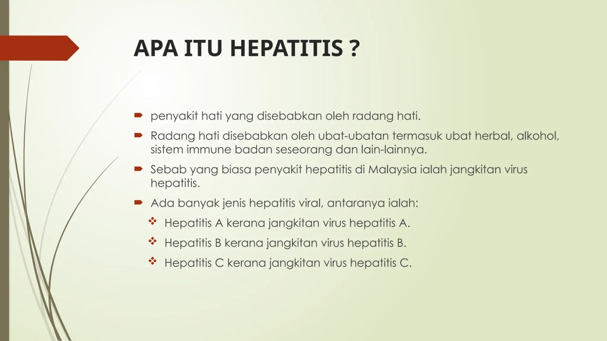 Apa yang dimaksud hepatitis