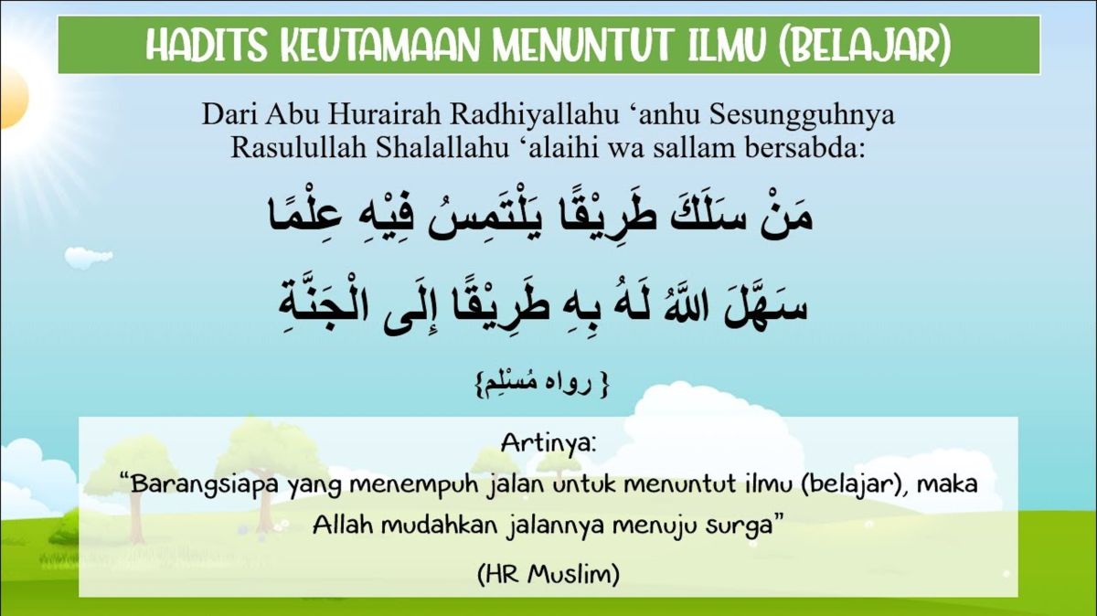 Manfaat Ilmu Baik bagi Orang Lain dan Lingkungan