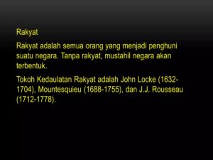 Makna Kedaulatan Rakyat