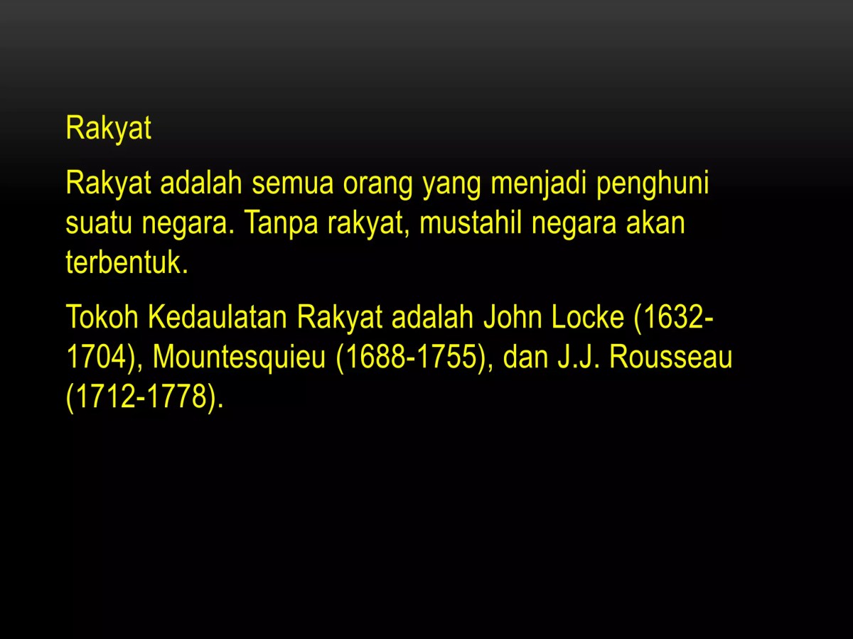 Makna Kedaulatan Rakyat