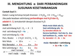 Menghitung Derajat Dissosiasi NOCl pada Kesetimbangan 400 K