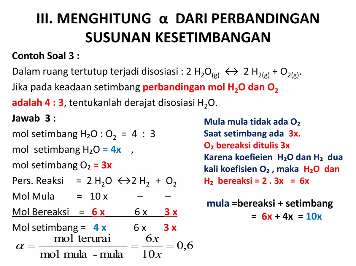 Menghitung Derajat Dissosiasi NOCl pada Kesetimbangan 400 K
