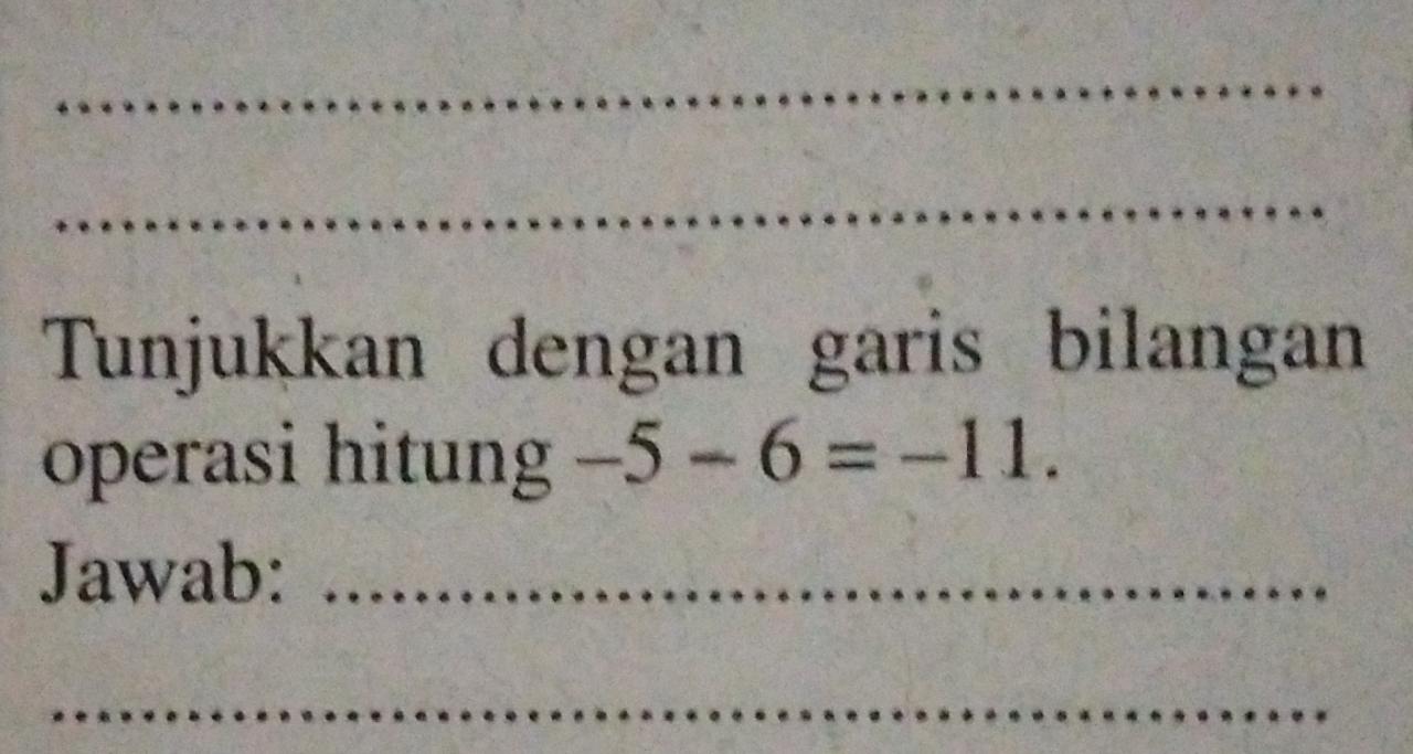 Hitung 5×6 + (-3)×9