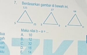 Nilai a pada soal ini