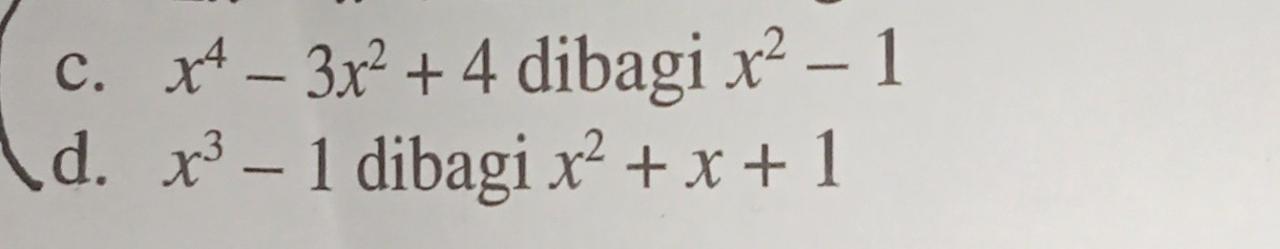 Hasil Pembagian Polinomial (2x^3+3x^2+5x-2) oleh (x^2‑x+2)