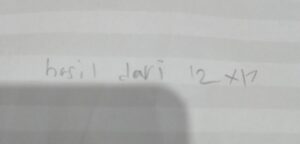 Hasil 5 + (-2)×(-4)