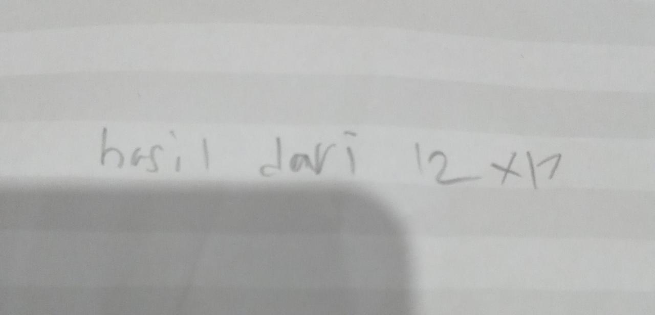 Hasil 5 + (-2)×(-4)