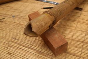 Sisa Panjang Bambu Setelah Dipotong 155 cm dan 1,2 m