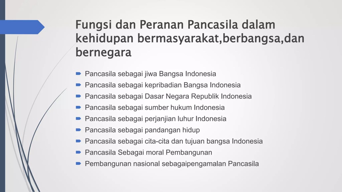 Penerapan Pancasila dalam Kehidupan Berbangsa