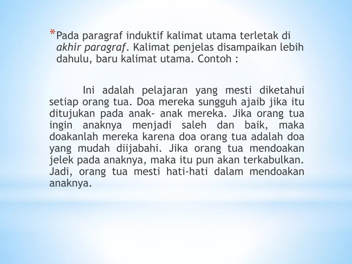 Kalimat Ide Pokok dengan Kata Bermakna