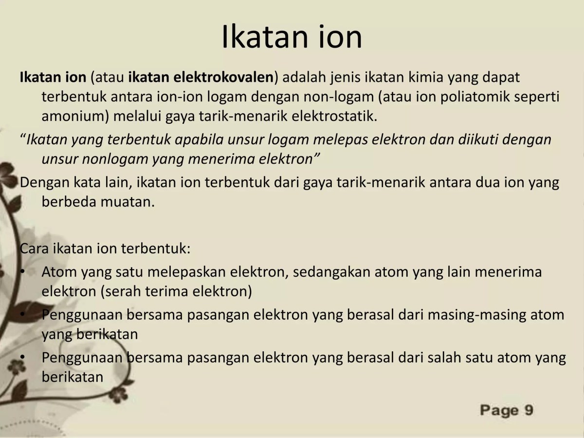 Pasangan Unsur Pembentuk Ikatan Ion: 8X, 9Y, 11Q, 16R, 19Z