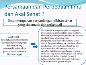 Perbedaan Akal Sehat dan Waras