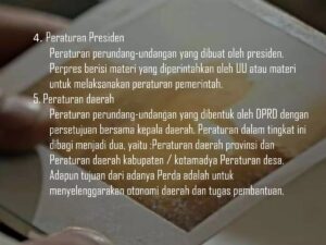 Peraturan Presiden untuk Pelaksanaan Undang‑Undang