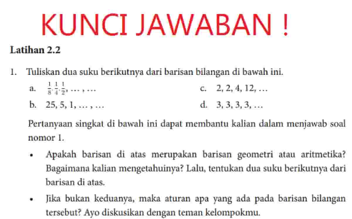 Diketahui barisan geometri: 5,15,45,135,  . Tentukan: a. pembanding dari barisan tersebut b. suku ke-7 dari barisan tersebut c. suku ke-n dari barisan