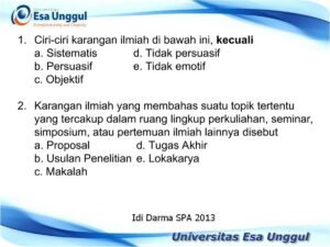 Karangan Ilmiah Berdasarkan Data, Fakta, dan Referensi Ilmu Pengetahuan