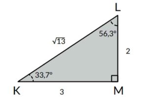 Keliling Segitiga KLM dengan Sudut K 60° dan KM 10 cm