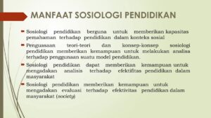 Manfaat Sosiologi Pendidikan bagi Guru