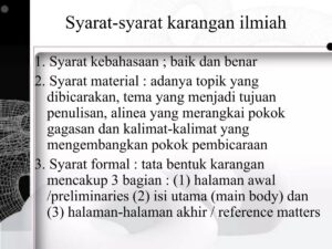 Karangan Ilmiah Berdasarkan Data, Fakta, dan Referensi