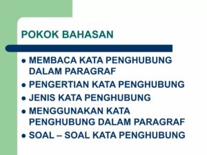 Kata Penghubung dalam Kalimat Berangkat Sekolah Pukul 6 Bersama Ayah